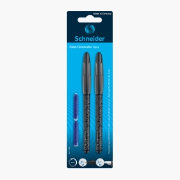Set stilou și roller negru + 2 rezerve