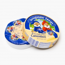 Brânză Camembert 250g, 6 triunghiuri
