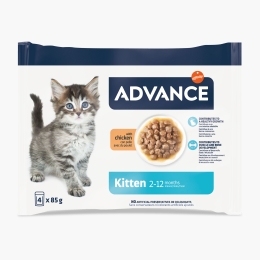 Hrană umedă pentru pisici Junior, cu pui, 4x85g