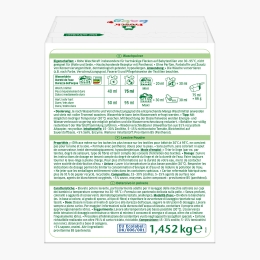 Detergent de rufe pudră ECO, hipoalergenic, 22 spălări, 1.452kg