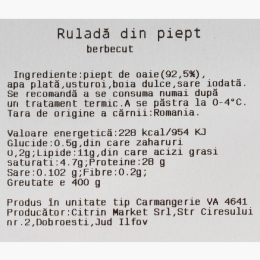Ruladă din piept de berbecuț 400g