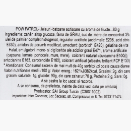 Jeleuri batoane acrișoare cu aromă de fructe Paw Patrol Sparkles Sticks 80g