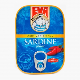  Sardine în ulei vegetal cu ardei iute 115g