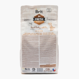 Hrană uscată pentru câini adulți seniori sau supraponderali, cu curcan și mazăre Fit&Slim, 2.5kg