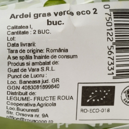 Ardei gras verde eco România  2 buc