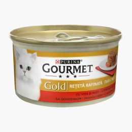 Hrană umedă pentru pisici, 85g, Savoury Cake cu vită și roșii