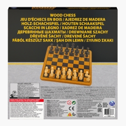 Șah cu tablă și piese din lemn staunton 6+ ani