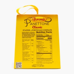 Panettone Classic cu stafide și portocale confiate 500g