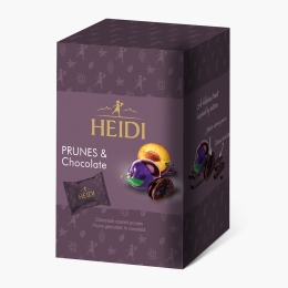 Prune glazurate în ciocolată amăruie 185g