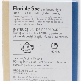 Ceai de plante flori de soc eco 18 plicuri