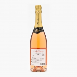 Vin spumant rose demisec Băbească Neagră & Cabrnet Sauvignon, 12%, 0.75l
