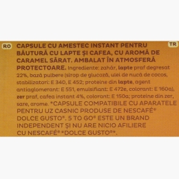 Salted Caramel 16 băuturi, capsule compatibile Dolce Gusto