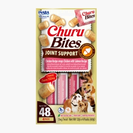 Recompense pentru câini Bites, Joint Support, cu pui și somon 48g