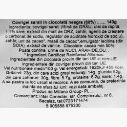 Covrigei sărați înveliți în ciocolată neagră 60% 140g