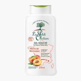 Gel de duș cu apă de măsline bio și piersică 270ml