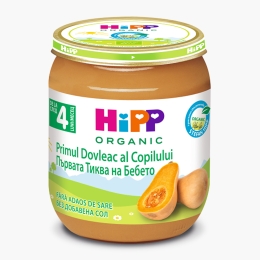 Piure eco de dovleac, +4 luni, 125g