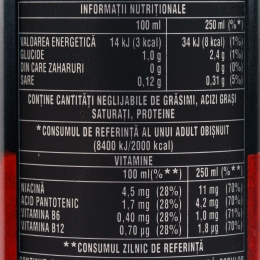 Băutură energizantă Zero Sugar 250ml