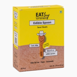 Set lingurițe comestibile 2D Vanilat 10 buc