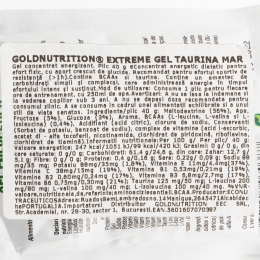 Extreme gel taurină și aromă măr 40g
