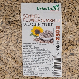 Semințe floarea-soarelui decojite crude 250g