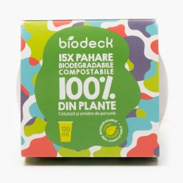 Pahare din carton 120ml 15 buc
