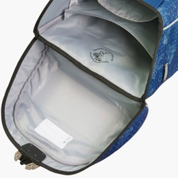 Ghiozdan de școală cu model City Space Explorer, 40 x 28 x 16 cm, albastru