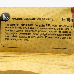 Gustare crocantă cu semințe 75g