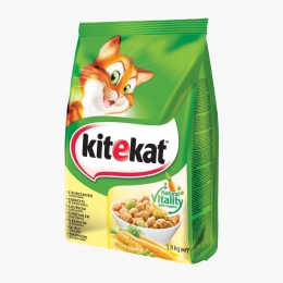 Hrană uscată pentru pisici adulte, 1.8kg, cu pui și legume