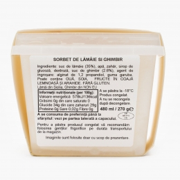 Sorbet lămâie și ghimbir 270g
