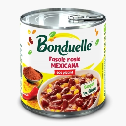 Fasole roșie cu sos picant și porumb Mexicana 430g