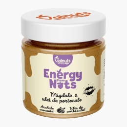 Cremă tartinabilă din migdale 35%, cu ulei de portocale, 200g