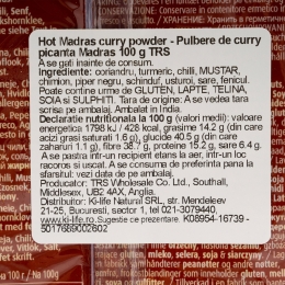 Curry picant Madras pulbere 100g