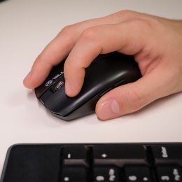 Mouse wireless Silent Click, negru