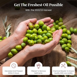 Ulei de măsline extravirgin monovarietal Coratina, 100% italian, 0.5l