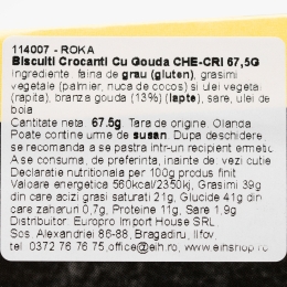 Biscuiți crocanți cu gouda 67.5g 