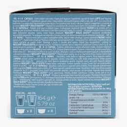 Capsule cafea, cappuccino, 8 băuturi, 164g
