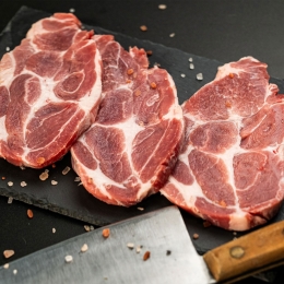 Ceafă de porc feliată, fără os 500g