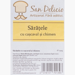 Sărățele cu cașcaval și chimen 150g