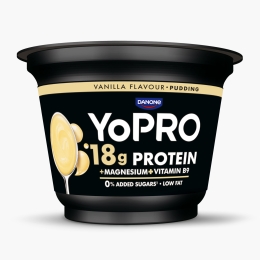 Budincă proteică cu gust de vanilie, fără zahăr adăugat 180g