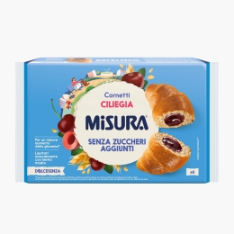 Croissant cu cireșe fără zahăr adăugat, 6 bucăți, 298g