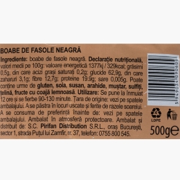 Fasole neagră boabe 500g